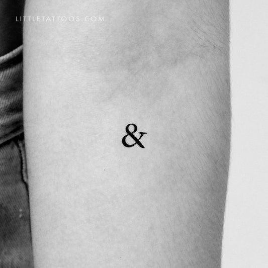 Tatuaje temporal de Ampersand - Juego de 3