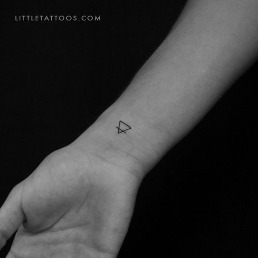 Earth Alchemy Symbol Temporary Tattoo - Set of 3