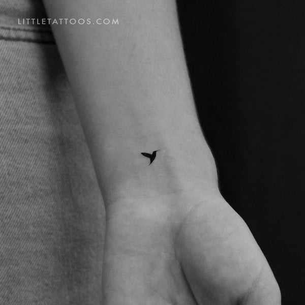 Little Hummingbird (Right) Temporary Tattoo - Set of 3