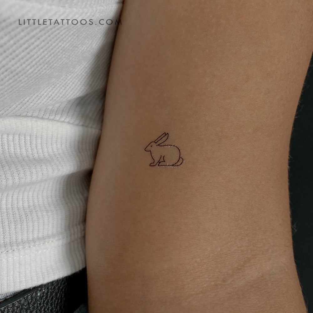 Rabbit Temporary Tattoo - Set of 3