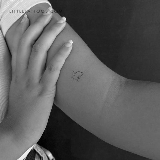 Tatuaje temporal de conejo - Juego de 3