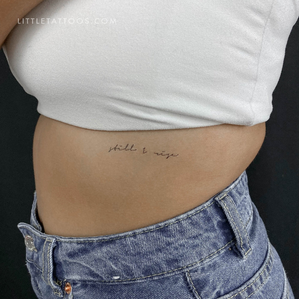 Handwritten Font Still I Rise Temporary Tattoo, image size:1000x1000