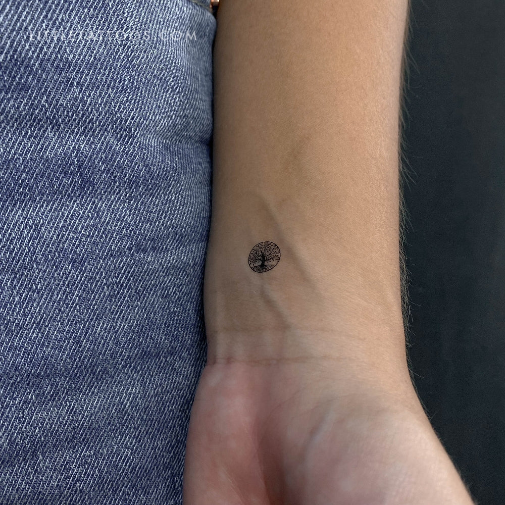 Little Tree Of Life Temporary Tattoo - Set of 3