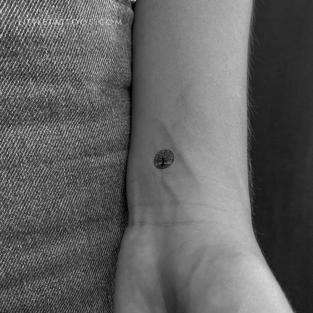 Little Tree Of Life Temporary Tattoo - Set of 3