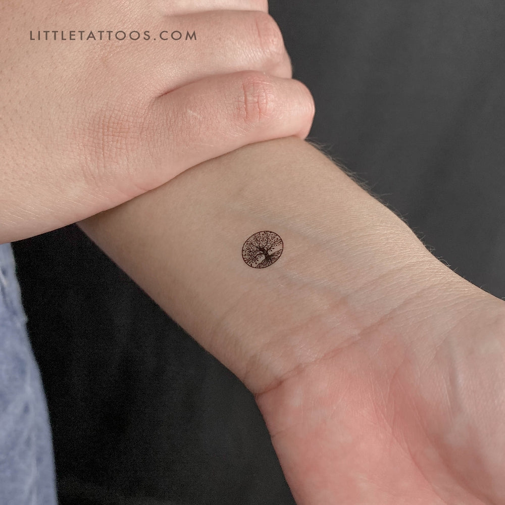 Little Tree Of Life Temporary Tattoo - Set of 3
