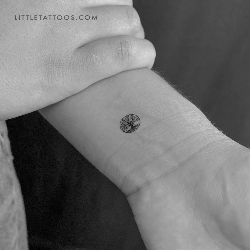 Little Tree Of Life Temporary Tattoo - Set of 3