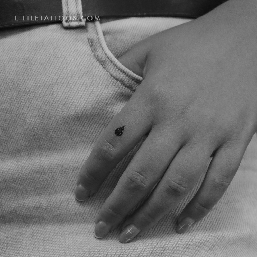 Teardrop Temporary Tattoo - Set of 3