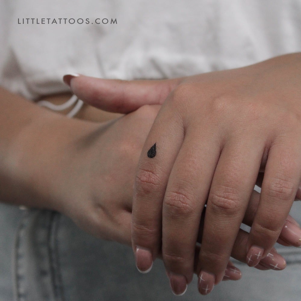 Teardrop Temporary Tattoo - Set of 3