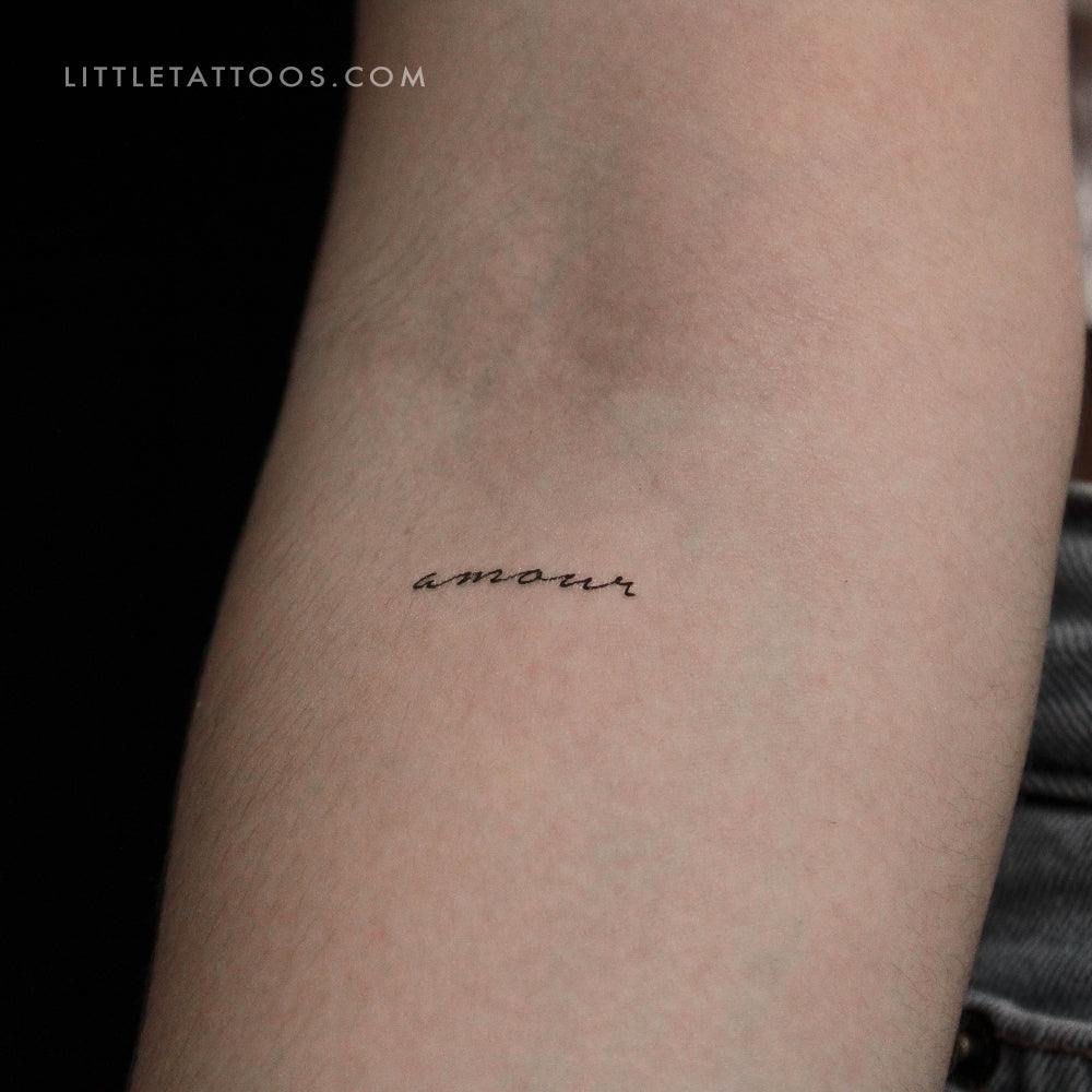 Amour Temporary Tattoo - Set of 3