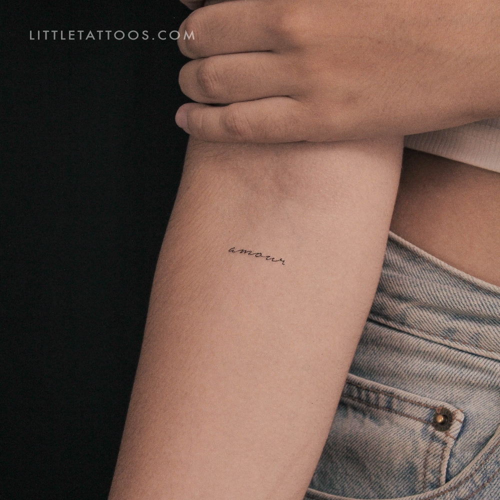 Amour Temporary Tattoo - Set of 3
