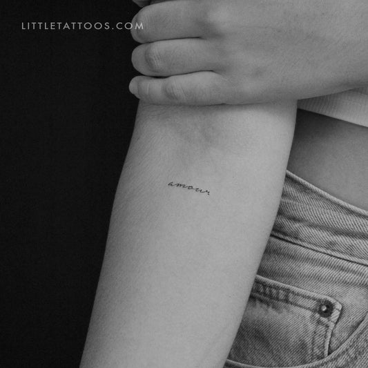 Amour Temporary Tattoo - Set of 3