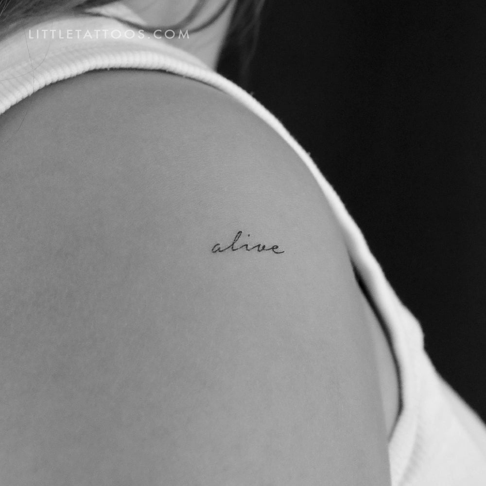 Alive Temporary Tattoo - Set of 3