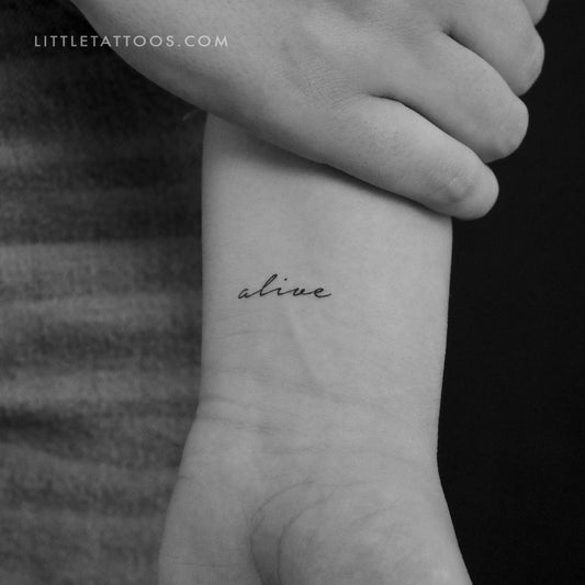 Alive Temporary Tattoo - Set of 3