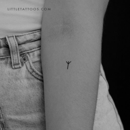 Tatuaje temporal de la runa de Algiz (juego de 3)