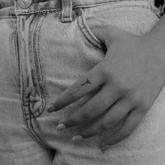 Tatuaje temporal de la runa de Algiz (juego de 3)
