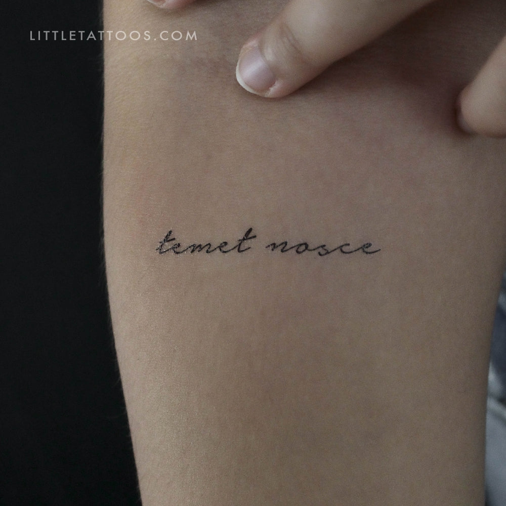 Temet Nosce Temporary Tattoo - Set of 3