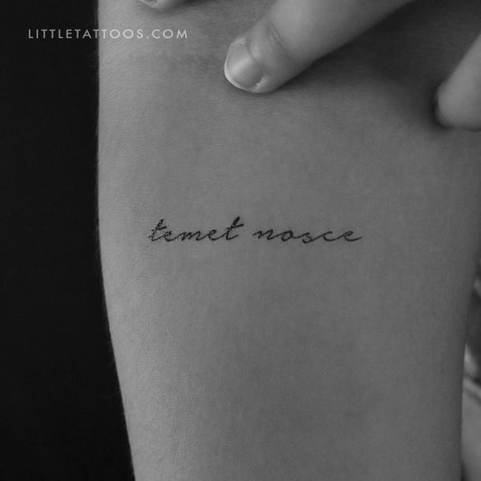 Temet Nosce Temporary Tattoo - Set of 3