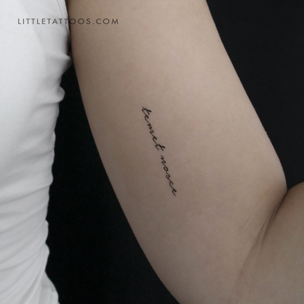 Temet Nosce Temporary Tattoo - Set of 3