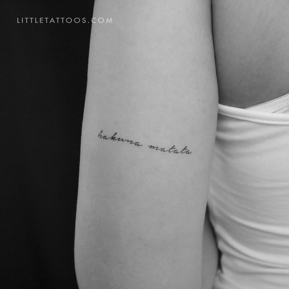 Hakuna Matata Temporary Tattoo - Set of 3