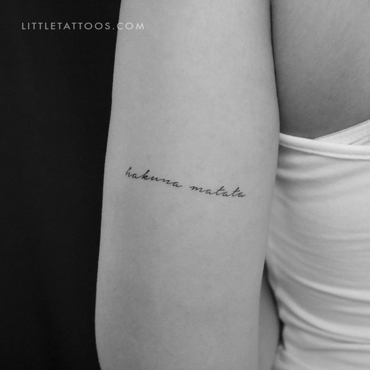 Hakuna Matata Temporary Tattoo - Set of 3