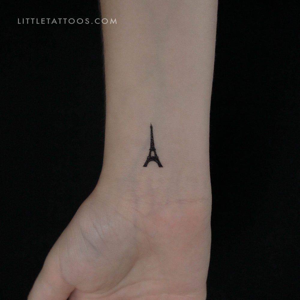 Eiffel Tower Temporary Tattoo - Set of 3