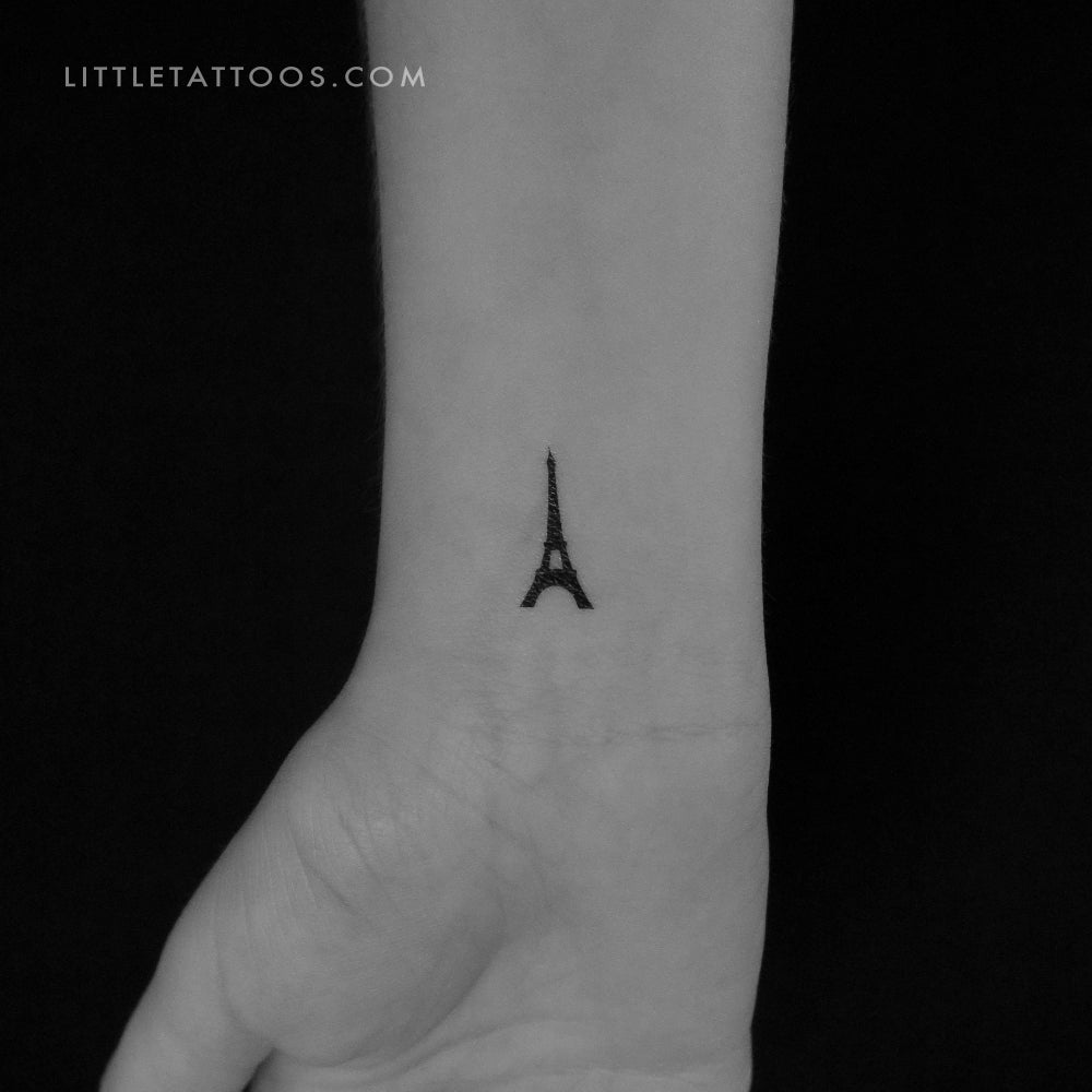 Eiffel Tower Temporary Tattoo - Set of 3