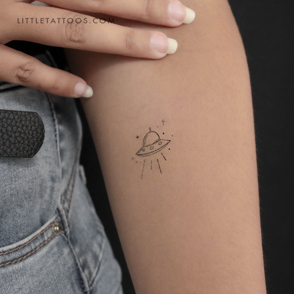 UFO Temporary Tattoo - Set of 3