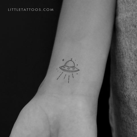 UFO Temporary Tattoo - Set of 3