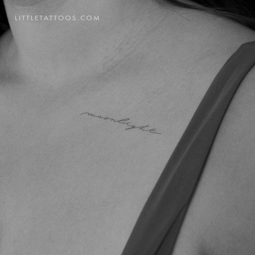 'Moonlight' by Jakenowicz Temporary Tattoo - Set of 3
