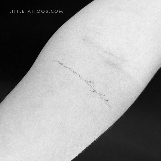'Moonlight' by Jakenowicz Temporary Tattoo - Set of 3
