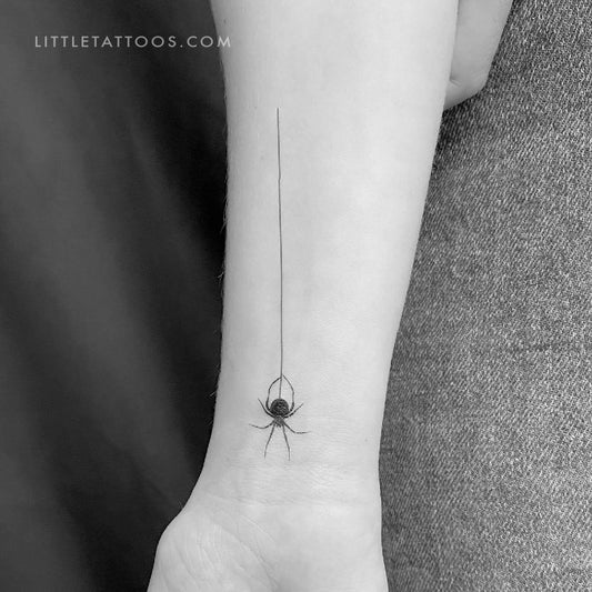 Tatuaje temporal de araña colgante (juego de 3)