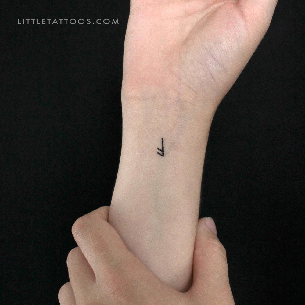 Tatuaje temporal de la runa Ansuz (juego de 3)