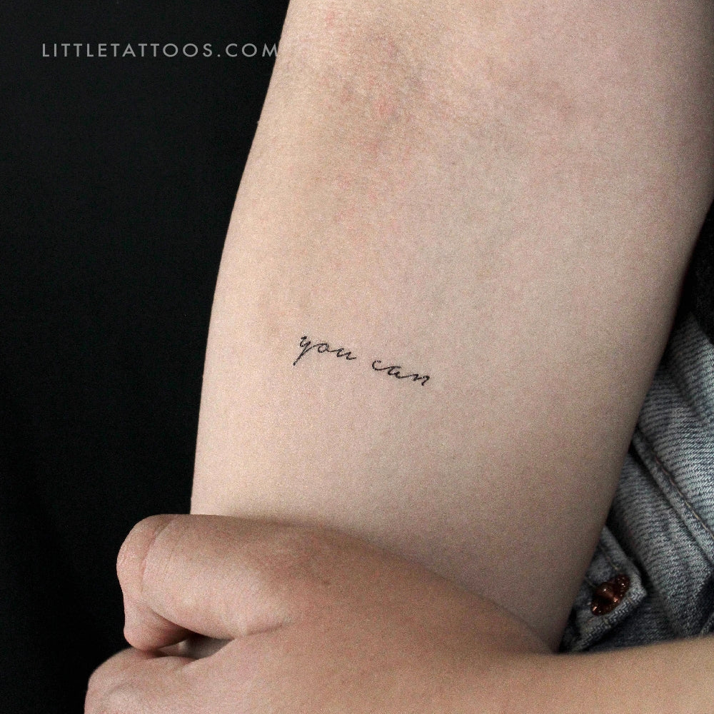Tatuaje temporal You Can - Juego de 3