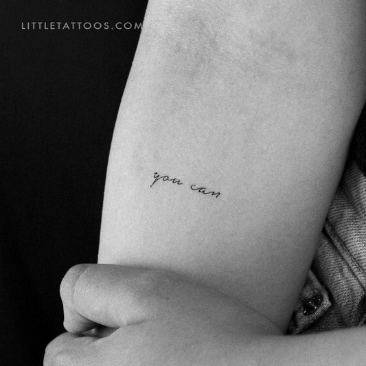 Tatuaje temporal You Can - Juego de 3