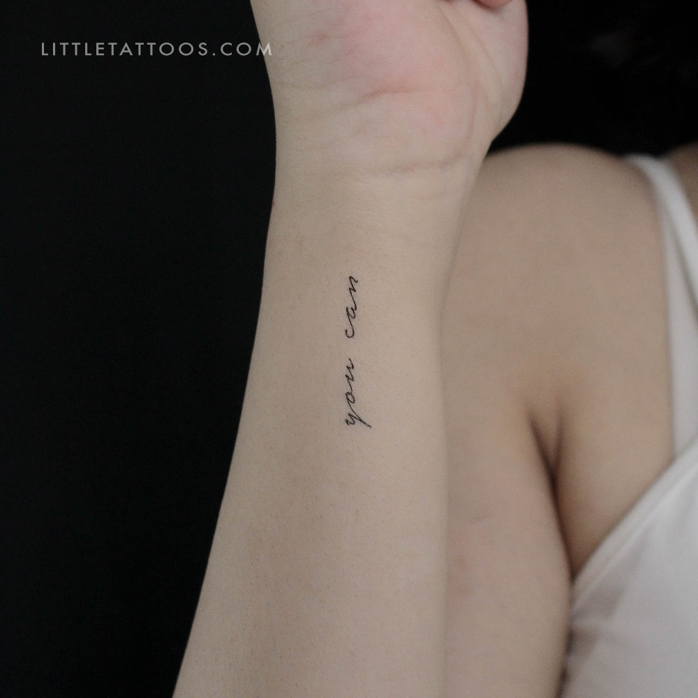 Tatuaje temporal You Can - Juego de 3