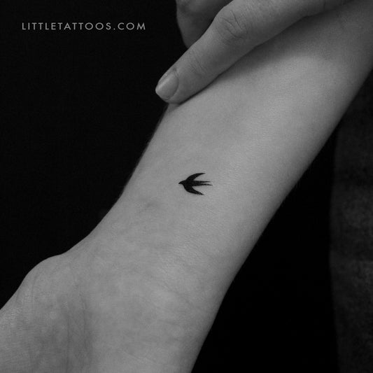 Tatuaje temporal de golondrina pequeña - Juego de 3