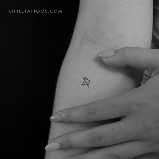 Tatuaje temporal con el icono de sonido desactivado (juego de 3)
