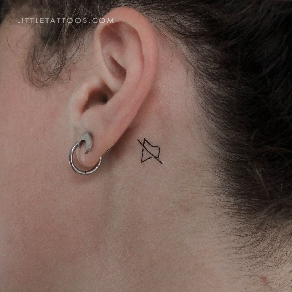 Sound Off Icon Temporary Tattoo - Set of 3