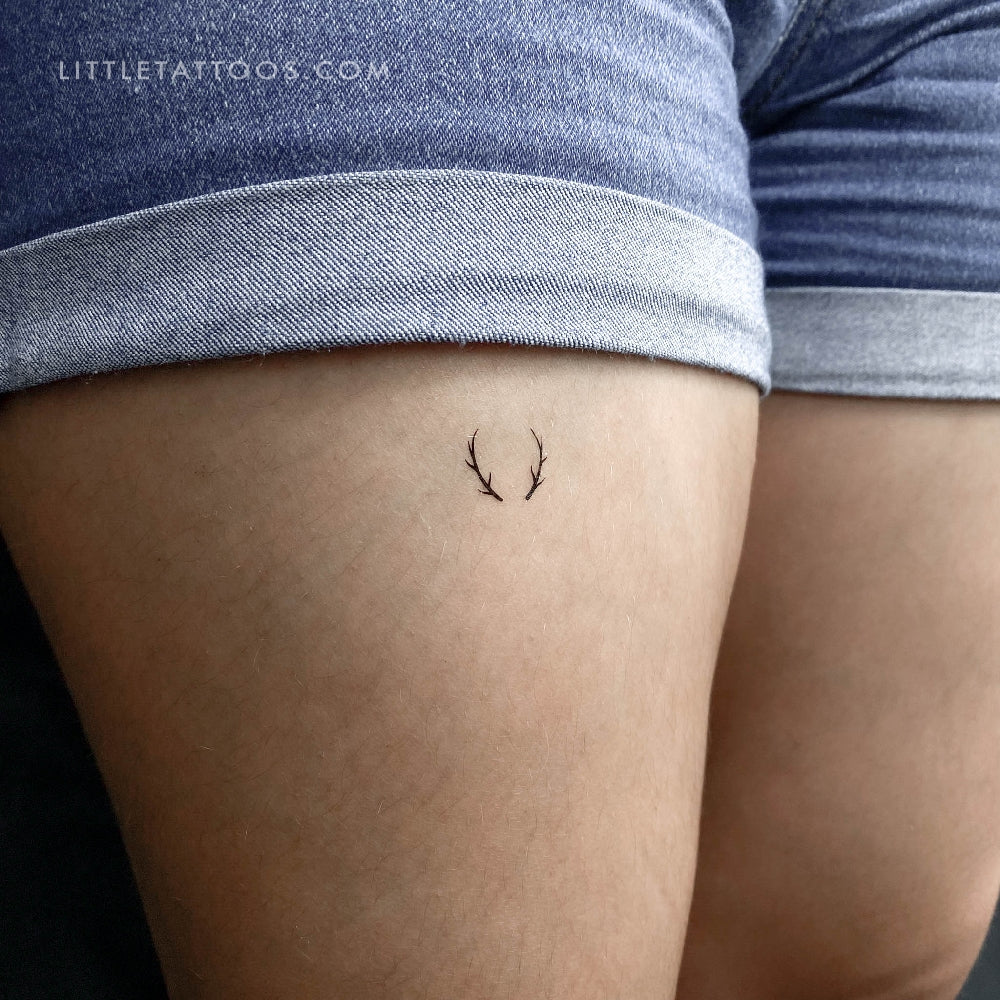 Antlers Temporary Tattoo - Set of 3