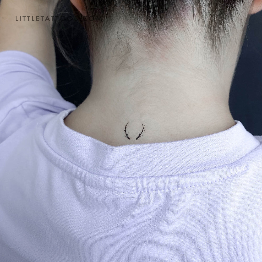 Antlers Temporary Tattoo - Set of 3