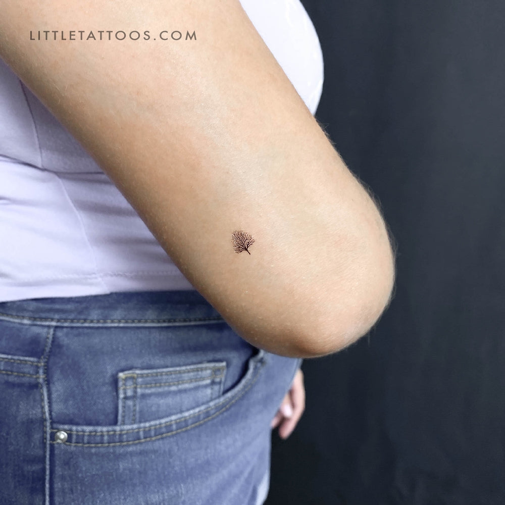 Tiny Leafless Tree Temporary Tattoo