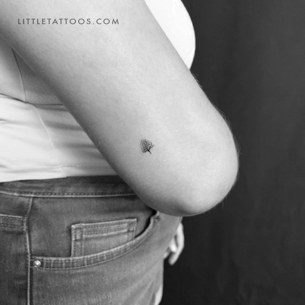 Tiny Leafless Tree Temporary Tattoo
