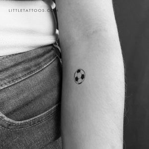 Soccer Ball Temporary Tattoo - Set of 3