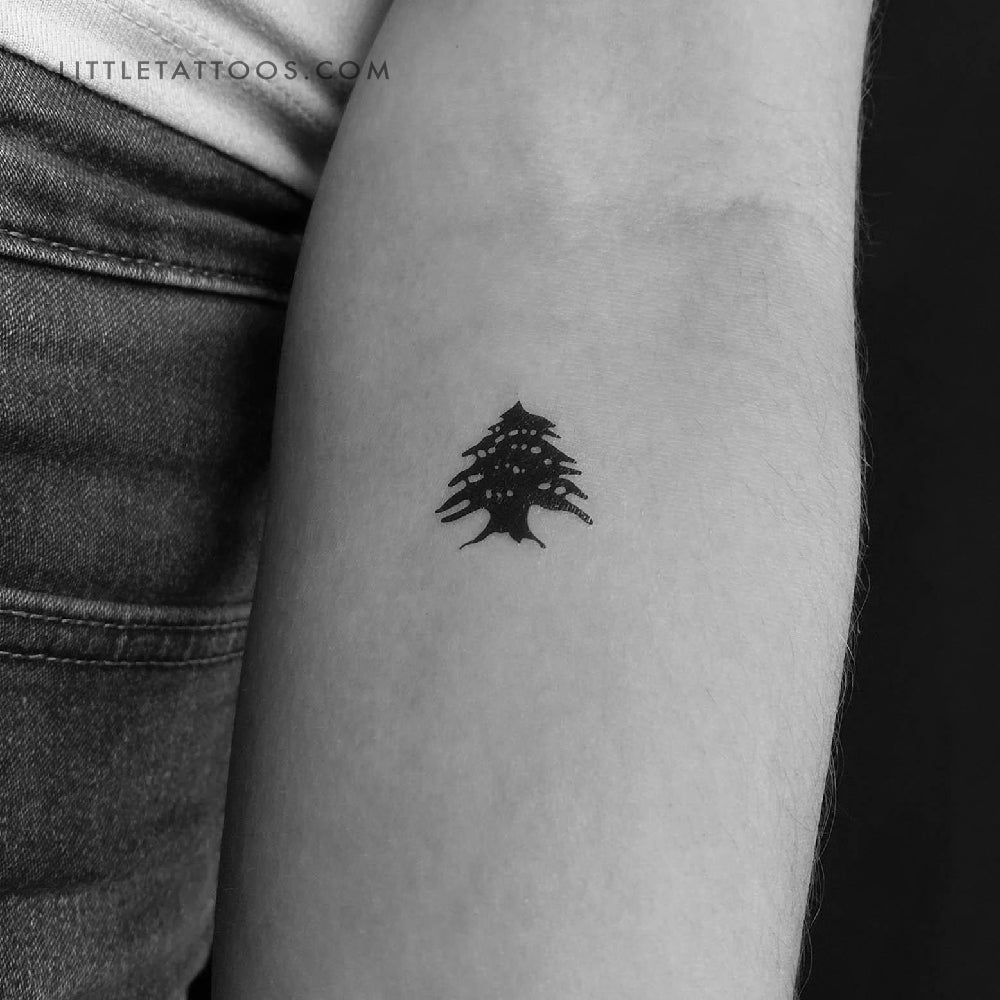 Cedar Tree Temporary Tattoo - Set of 3