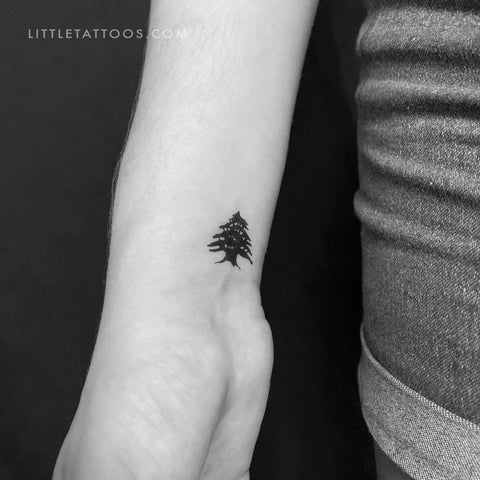Cedar Tree Temporary Tattoo - Set of 3