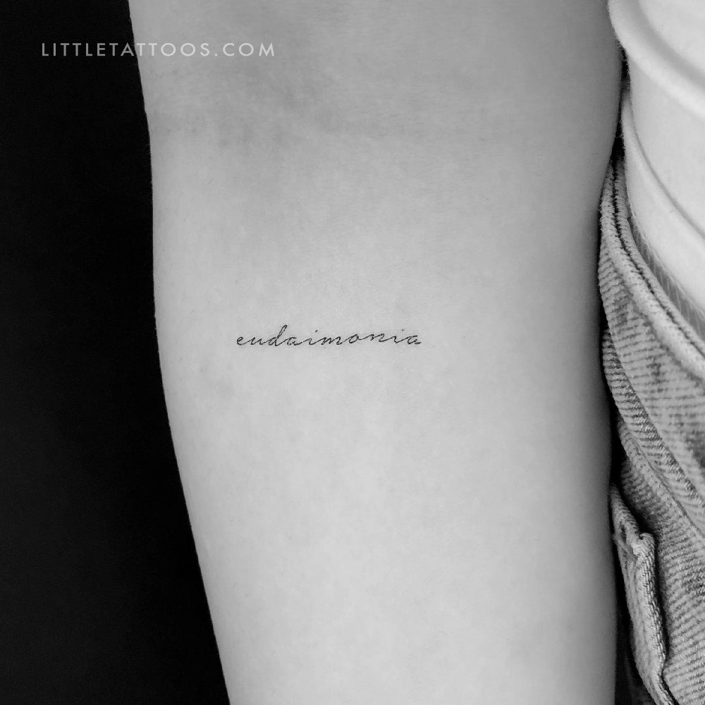 Eudaimonia Temporary Tattoo - Set of 3