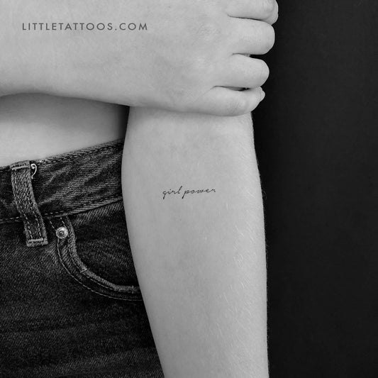 Girl Power Temporary Tattoo - Set of 3