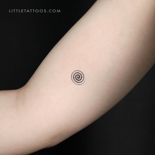 Tatuaje temporal de espiral pequeña - Juego de 3