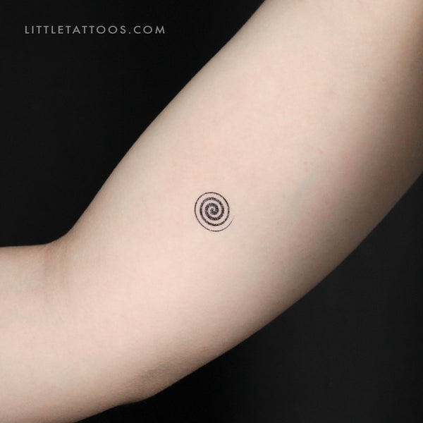 Little Spiral Temporary Tattoo - Set of 3