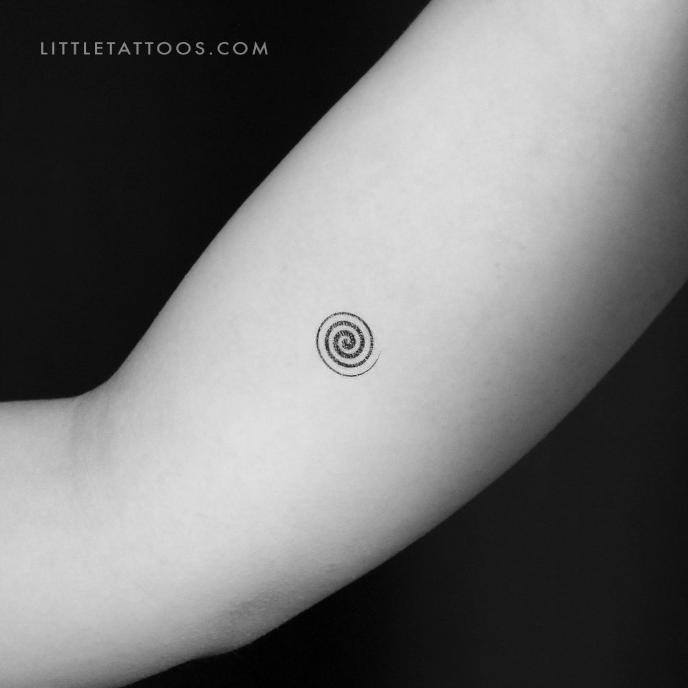 Tatuaje temporal de espiral pequeña - Juego de 3